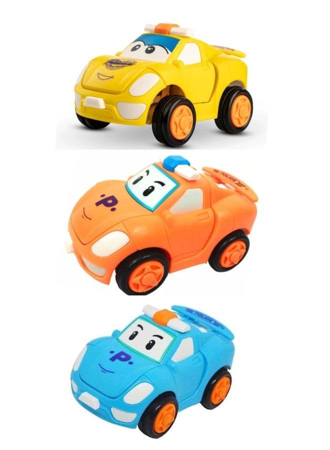 Manos Monster car Toy for Kids,Robot Type car Toy Pack of 3 - Image 1